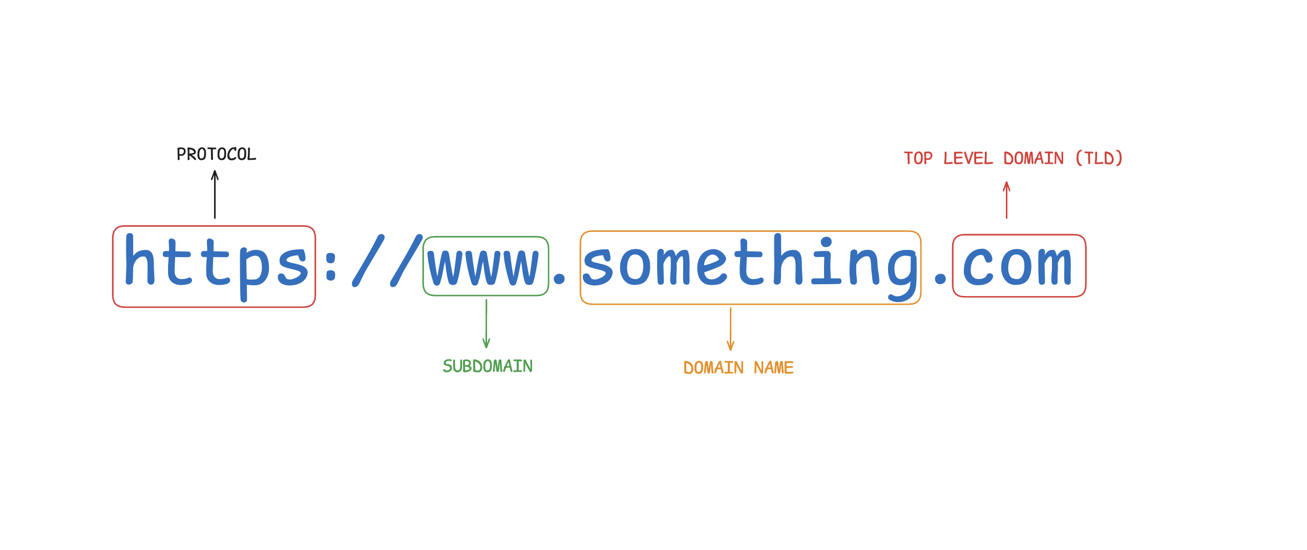 What happens when you type a URL